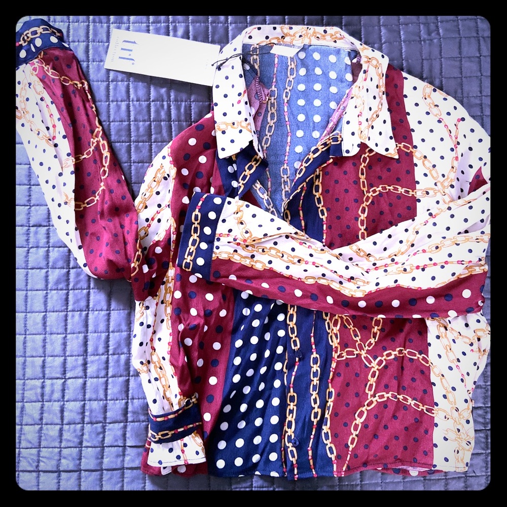 Zara chain link button down